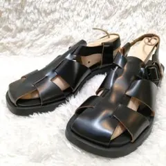 極美品✨CAMPER カンペール DON グルカサンダル レザー 黒 40 - メルカリ