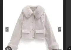 グレイルファー付き ジャケット