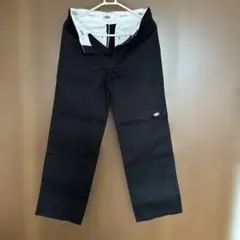 Dickies ブラック ワークパンツ ルーズフィット