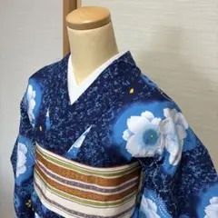 夏着物　浴衣　スモールサイズ　身丈159センチ　裄61センチ