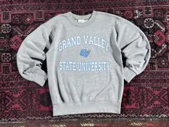 USA古着 カレッジロゴ スウェット トレーナー グレー S