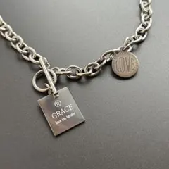 アンカーチェーン＆スクウェアメダル ネックレス ステンレス メンズ レディース