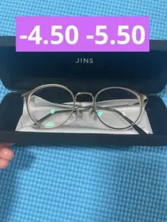 【値下げ】JINS シルバー ラウンド型 メガネ(度あり)