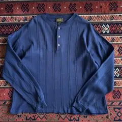 80s Eddie Bauer ヘンリーネックt ロンt アメリカ製　黒タグ