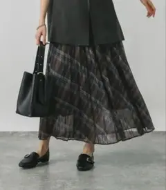 GLOBAL WORK プリーツスカート