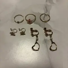 ピアス　イヤリング　リング　ゴールド　まとめ売り