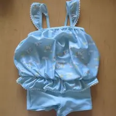 ユニコーン柄 水着 100cm 水色