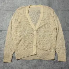 90’s vintage レーヨン混 ニット カーディガン ニットカーディガン
