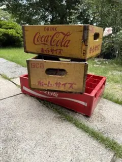 ヴィンテージ コカコーラ Coca-Cola カゴ ケース レッド まとめ売り