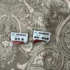 ハイキュー チャーム付きネームバッジコレクション 青城 国見英 金田一勇太郎