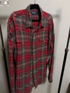 ネルシャツ グレー