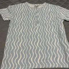 BEAU LOVES 波模様 Tシャツ 水色　10-11Y 新品のサムネイル