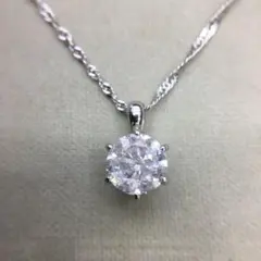 大粒ダイヤ Pt850 Pt999 1.0ct 天然ダイヤネックレス - メルカリ