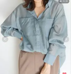 シアーCOOLWポケットシャツャツ　アメリカンホリック