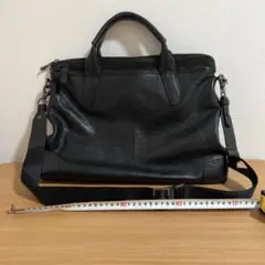 carcru レザー ビジネスバッグ ショルダー付き