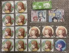 ラブライブ 虹ヶ咲学園 エマ スクエア 箔押し 缶バッジ 11点セット 