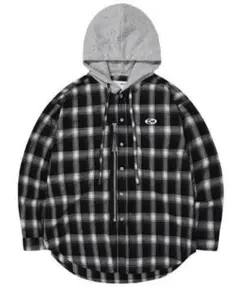 【はやて着用】OY フード付きチェックシャツ パーカー