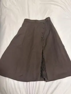 Rewde フレアスカート ブラウン Sサイズのサムネイル
