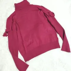 GALLERY VISCONTI ギャラリービスコンティ タートルニット ピンク