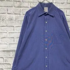ブルックスブラザーズ長袖シャツ！ブルーL 0311