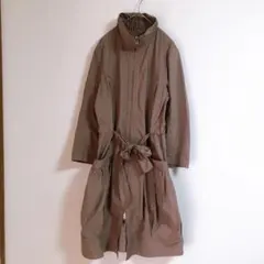 【UNDICI-NOVE】（F）ロング丈ナイロンジャケット/カジュアル/無地柄