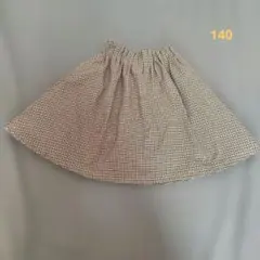 GLOBAL WORK スカート インナーパンツ付き【140】チェック