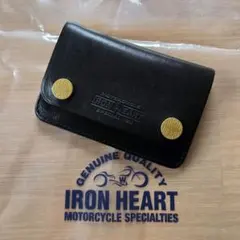 美品！アイアンハート レザーミディアムウォレット 黒 IRON HEART 財布