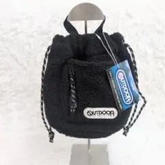 新品タグ付き✨️ OUTDOOR PRODUCTS ボア巾着 ミニ ブラック 黒