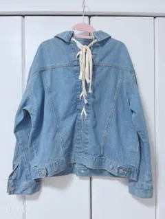 ジージャン　レディースGジャン　デニムジャケット　リボン