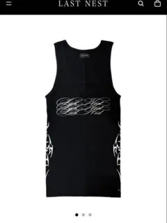LAST NEST Tribal Tank Top Black