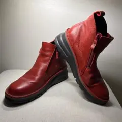 【レア品】JSハートレーベル ダブルファスナー コンフォートブーツ 24.5