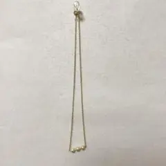 コットンパール　ゴールド　ネックレス