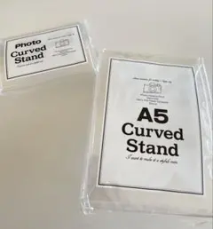 【新品】フォトスタンド　写真立て　2個セット　クリア　A5 写真L判