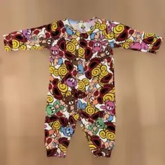 美品 HYSTERIC MINI ベビー ロンパース ハグミー総柄 長袖