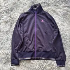 チャンピオン Champion サイドメッシュジップブルゾン紫L美品