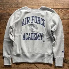 新品　25年秋冬　青単色タグ　チャンピオン　リバースウィーブ　USAFA　XL