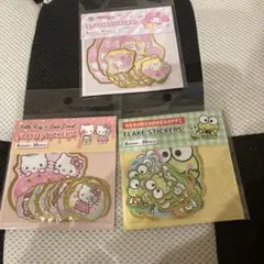 ハローキティー　マイメロ　ケロケロケロッピ　フレークシール 各30ピース　正規品