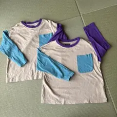 マーキーズ　配色ロンT2枚セット　双子　120