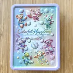 ダッフィー＆フレンズカラフルハピネス 20周年 クッキー缶のみColorful