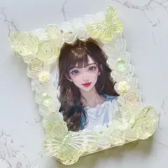 トレカケース ホイップデコ 硬質 カードケース B8 デコ チェキホルダー 黄色