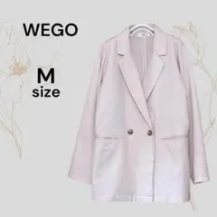 WEGO ウイゴー ピンクベージュ ジャケット レディース オーバーサイズ Mのサムネイル