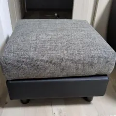 2人掛けカウチソファ　ハイバックソファ(幅130)　オットマン　LOWYA