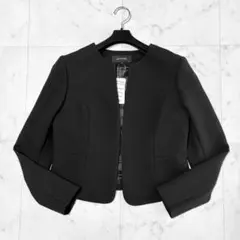 新品　UNTITLED アンタイトル ジャケット　ノーカラー　黒　ブラック　0のサムネイル