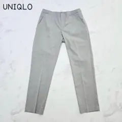 美品　ユニクロ　スマートアンクルパンツ(M)センタープレス　ウエストゴム　抜け感