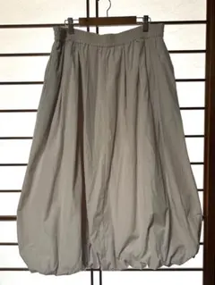 GU バブルヘムミディスカート　ナチュラル　XXLサイズ