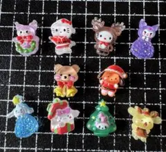 クリスマスデザイン サンリオネイルパーツ 10個セット