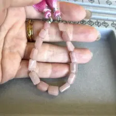 天然石 グァバクォーツ　タンブルカット　ビーズ 15粒