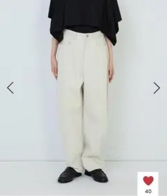 アデュートリステス　バレルパンツ　カーブパンツ　38 キナリのサムネイル