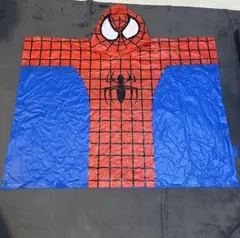 スパイダーマン レインポンチョ　 6歳以上　中古美品