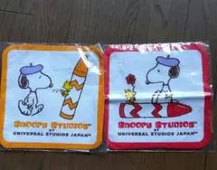 スヌーピー ミニタオル 2枚セット新品未使用　シミ有り